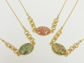 ltse*えのはた千恵「アンティーク切手ジュエリー・紙の宝石展」