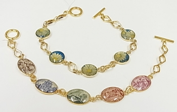 ltse*えのはた千恵「アンティーク切手ジュエリー・紙の宝石展」