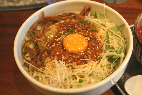 伊駄天 あつ玉味噌つけ麺 麺アップ