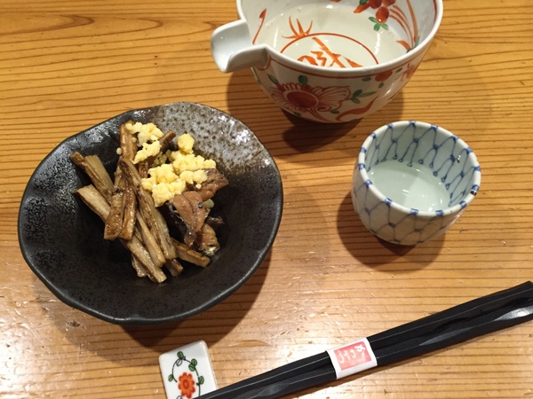 かわかつ お通し&日本酒