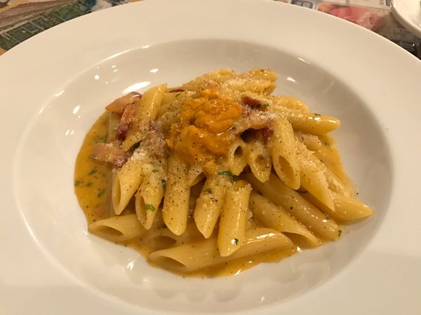 Osteria TiaLoca II ウニのカルボナーラ