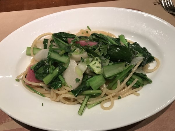 IL Paradino 山田農園無農薬野菜のペペロンチーノ