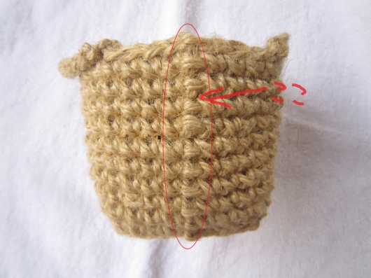 輪で編む細編み 立ち上がりがきれいにできない Mimosaのあみもの日記 埼玉県 所沢市 の編み物教室