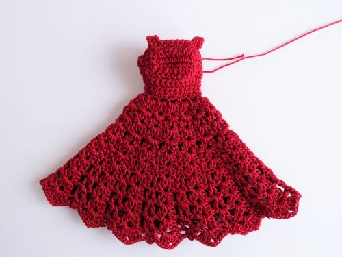 リカちゃんのワンピースを編みました。 | mimosaのあみもの日記～埼玉