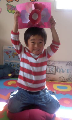 2014年Mothers Day craft Aki 1.JPG