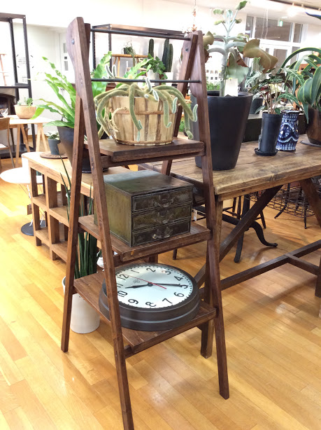 ヴィンテージ家具 ウッドラダーシェルフ
