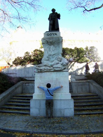 Espana España(エスパーニャ)SPAIN MADRIDマドリッドマドリードプラド美術館ゴヤ像