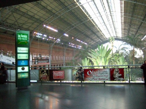 Espana España(エスパーニャ)SPAIN MADRIDマドリッドマドリードアトーチャ駅Vieja Estacion de Atocha駅舎内駅構内