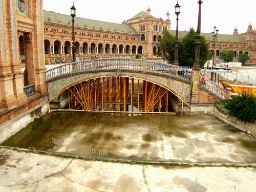 España(エスパーニャ)SPAINフラメンコの本場セビリヤへSEVILLAセビリアセビージャセビーリャスペイン広場Plaza de Espanaマリアルイサ公園