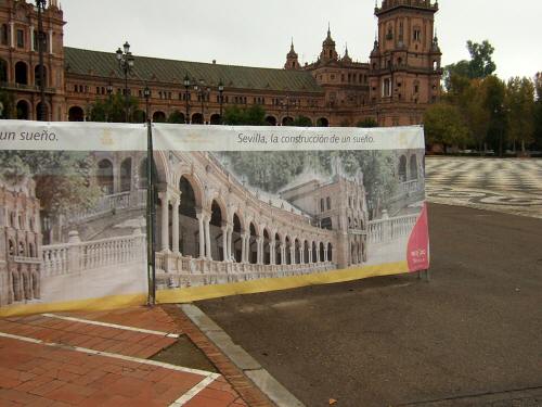 España(エスパーニャ)SPAINフラメンコの本場セビリヤへSEVILLAセビリアセビージャセビーリャスペイン広場Plaza de Espanaマリアルイサ公園