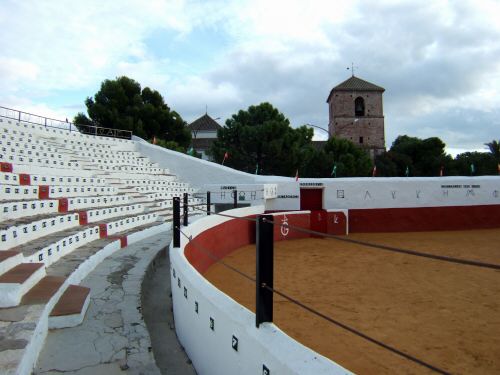 エスパーニャSPAINセビリヤSEVILLAセビリアセビージャセビーリャからコスタ・デル・ソル、ミハスへCOSTA DEL SOL Mijasミハス闘牛場PLAZA DE TOROS MIJAS小さな闘牛場四角い形の闘牛場