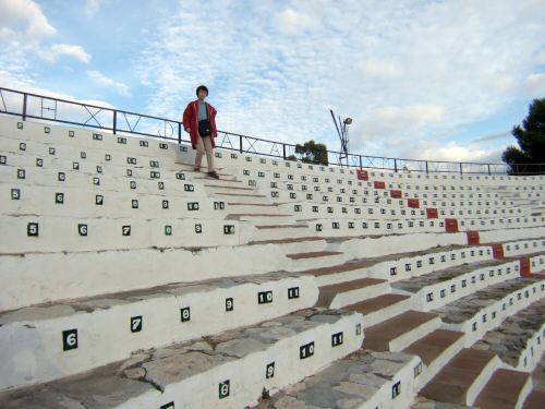 エスパーニャSPAINセビリヤSEVILLAセビリアセビージャセビーリャからコスタ・デル・ソル、ミハスへCOSTA DEL SOL Mijasミハス闘牛場PLAZA DE TOROS MIJAS角形闘牛場四角の闘牛場