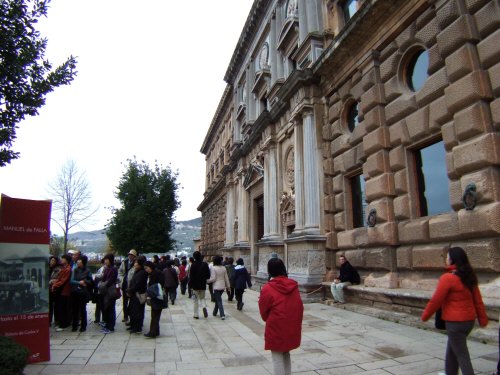 エスパーニャSPAINアンダルシア地方グラナダGRANADA世界遺産世界文化遺産アルハンブラ宮殿Palacio de la Alhambraカルロス5世宮殿