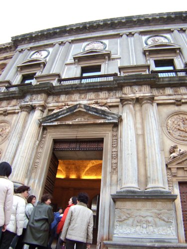 エスパーニャSPAINアンダルシア地方グラナダGRANADA世界遺産世界文化遺産アルハンブラ宮殿Palacio de la Alhambraカルロス5世宮殿