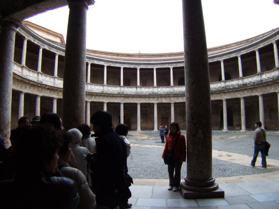 エスパーニャSPAINアンダルシア地方グラナダGRANADA世界遺産世界文化遺産アルハンブラ宮殿Palacio de la Alhambraカルロス5世宮殿