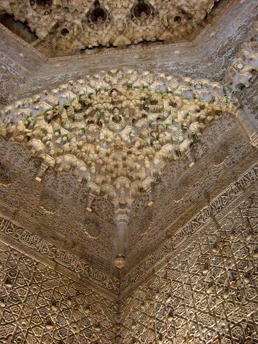 エスパーニャSPAINアンダルシア地方グラナダGRANADA世界遺産世界文化遺産アルハンブラ宮殿Palacio de la Alhambra王宮二姉妹の間Sala de las Dos Hermanas