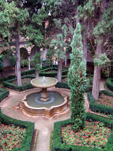 エスパーニャSPAINアンダルシア地方グラナダGRANADA世界遺産世界文化遺産アルハンブラ宮殿Palacio de la Alhambra王宮リンダラハの庭Jardin de Lindaraja