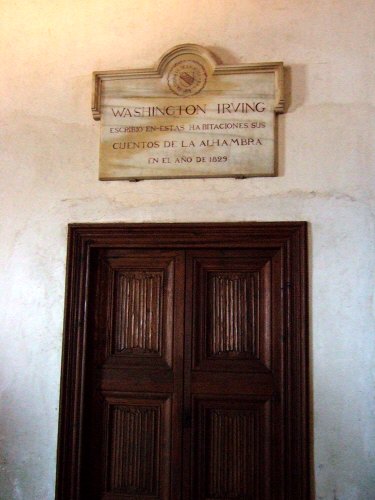 エスパーニャSPAINアンダルシア地方グラナダGRANADA世界遺産世界文化遺産アルハンブラ宮殿Palacio de la Alhambra王宮ワイントン・アービングの部屋