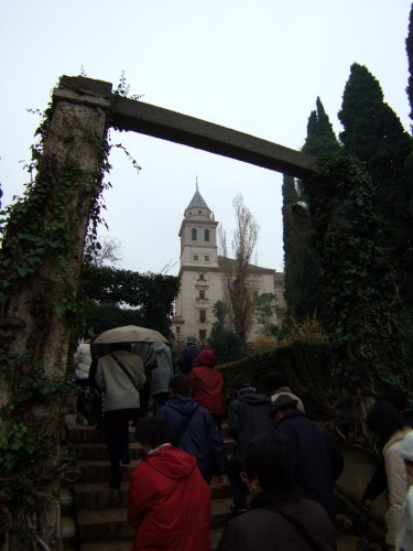 エスパーニャSPAINアンダルシア地方グラナダGRANADA世界遺産世界文化遺産アルハンブラ宮殿Palacio de la Alhambra王宮の庭
