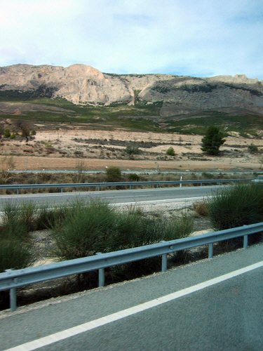 エスパーニャSPAINアンダルシア地方高速道路A92号線沿いに見えた風景景色