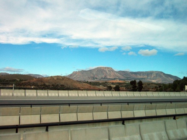 エスパーニャSPAINアンダルシア地方高速道路A92号線沿いに見えた風景景色
