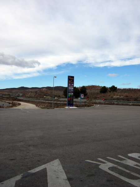 エスパーニャSPAINアンダルシア地方高速道路A92号線沿いに見えた風景景色サービスエリアSAで見かけた風景景色