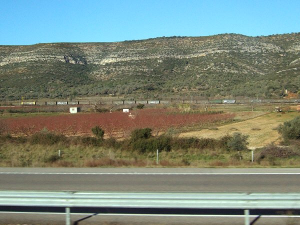 エスパーニャSPAINバレンシア地方バレンシア州都ホテルホリデイインバレンシア高速道路E15スペインの鉄道スペインの貨物列車