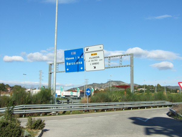 エスパーニャSPAINカタルーニャ地方・バルセロナ高速道路E15A16サービスエリアSA