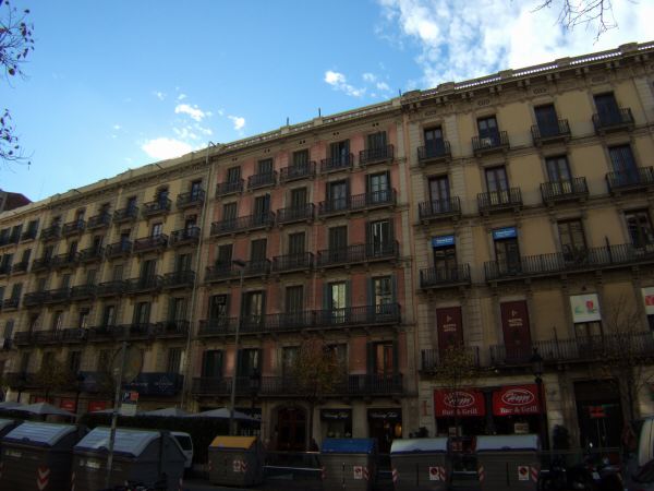 エスパーニャSPAINカタルーニャ地方・バルセロナ市街地Gran Via del les Corts Catalanes