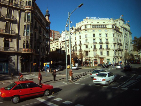 エスパーニャSPAINカタルーニャ地方・バルセロナ市街地の風景景色