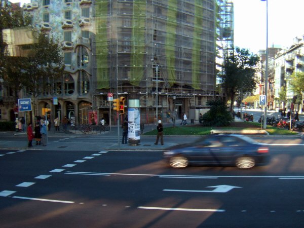 エスパーニャSPAINカタルーニャ地方・バルセロナ市街地の風景Casa Amatller,Casa Batllo