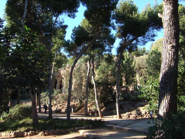 エスパーニャSPAINカタルーニャ地方・バルセロナ市街地の風景世界遺産世界文化遺産Parc Guell グエル公園