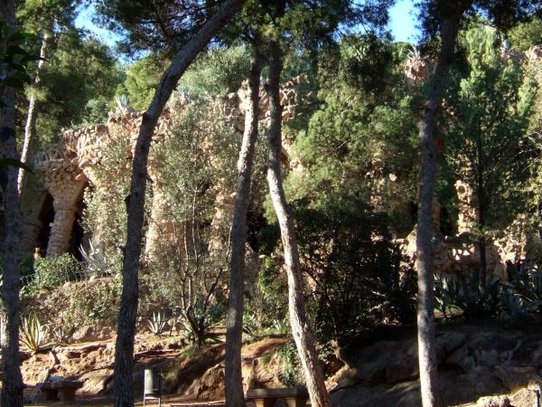 エスパーニャSPAINカタルーニャ地方・バルセロナ市街地の風景世界遺産世界文化遺産Parc Guell グエル公園