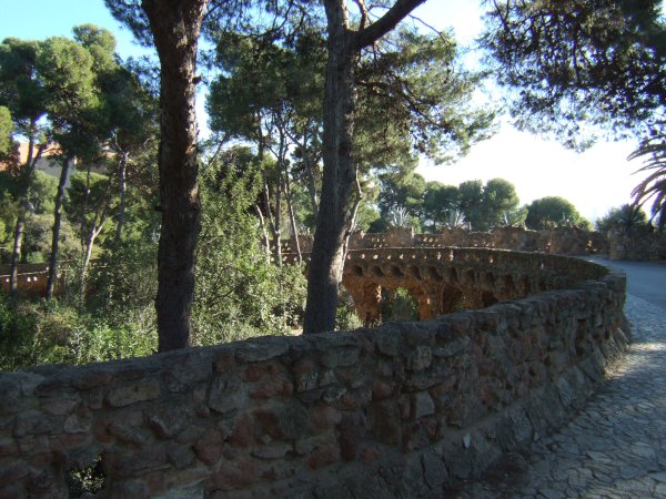 エスパーニャSPAINカタルーニャ地方・バルセロナ市街地の風景世界遺産世界文化遺産Parc Guell グエル公園