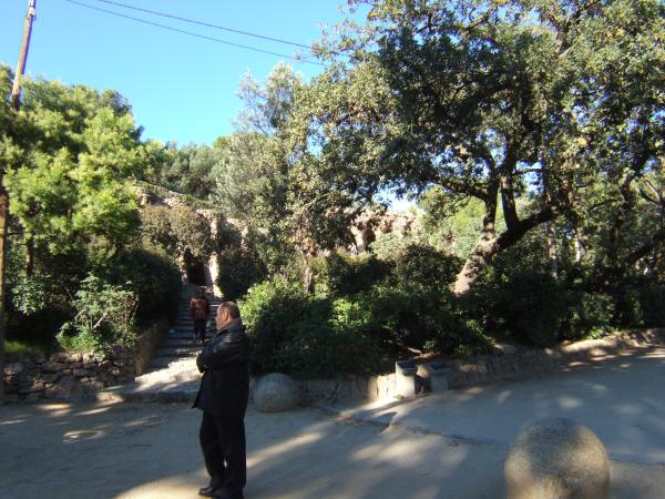 エスパーニャSPAINカタルーニャ地方・バルセロナ市街地の風景世界遺産世界文化遺産Parc Guell グエル公園