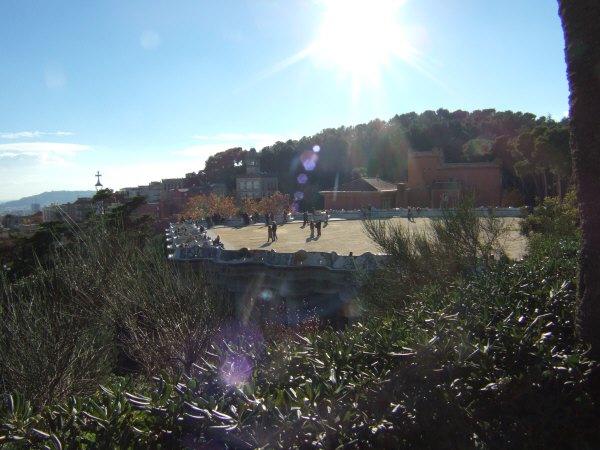 エスパーニャSPAINカタルーニャ地方・バルセロナ市街地の風景世界遺産世界文化遺産Parc Guell グエル公園