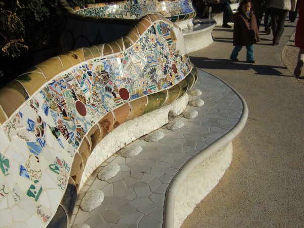 エスパーニャSPAINカタルーニャ地方・バルセロナ市街地の風景世界遺産世界文化遺産Parc Guell グエル公園