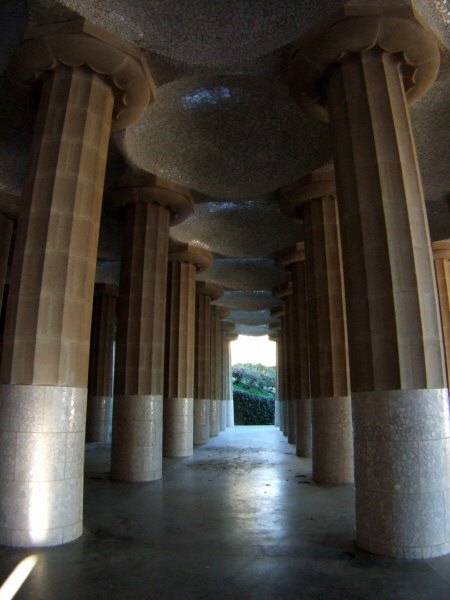 エスパーニャSPAINカタルーニャ地方・バルセロナ市街地の風景世界遺産世界文化遺産Parc Guell グエル公園