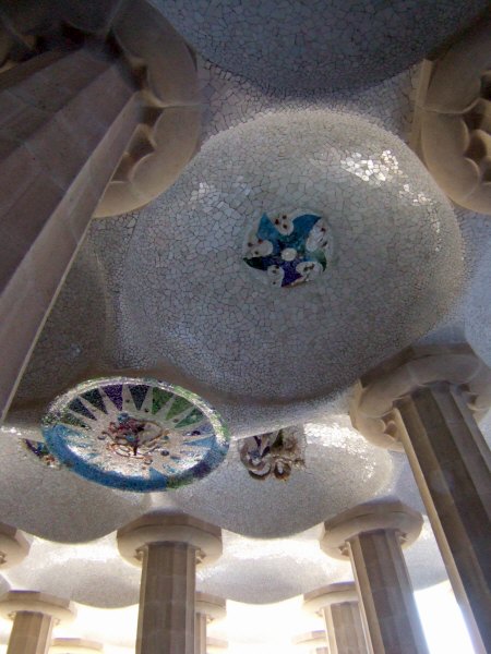 エスパーニャSPAINカタルーニャ地方・バルセロナ市街地の風景世界遺産世界文化遺産Parc Guell グエル公園