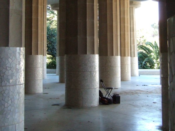 エスパーニャSPAINカタルーニャ地方・バルセロナ市街地の風景世界遺産世界文化遺産Parc Guell グエル公園