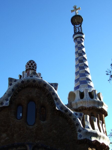 エスパーニャSPAINカタルーニャ地方・バルセロナ市街地の風景世界遺産世界文化遺産Parc Guell グエル公園