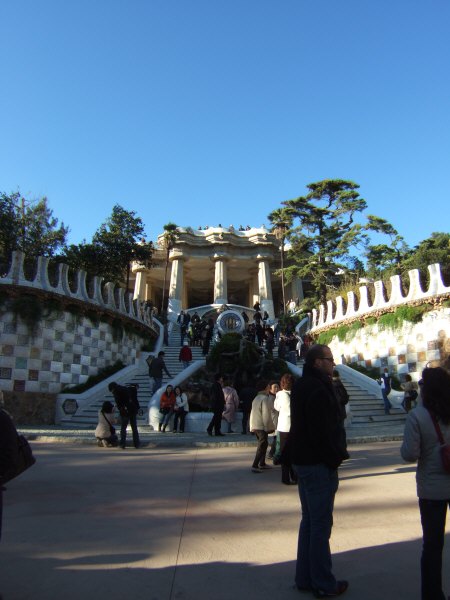 エスパーニャSPAINカタルーニャ地方・バルセロナ市街地の風景世界遺産世界文化遺産Parc Guell グエル公園