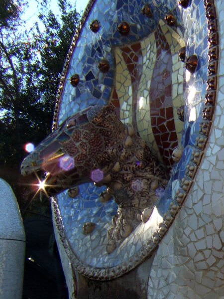 エスパーニャSPAINカタルーニャ地方・バルセロナ市街地の風景世界遺産世界文化遺産Parc Guell グエル公園