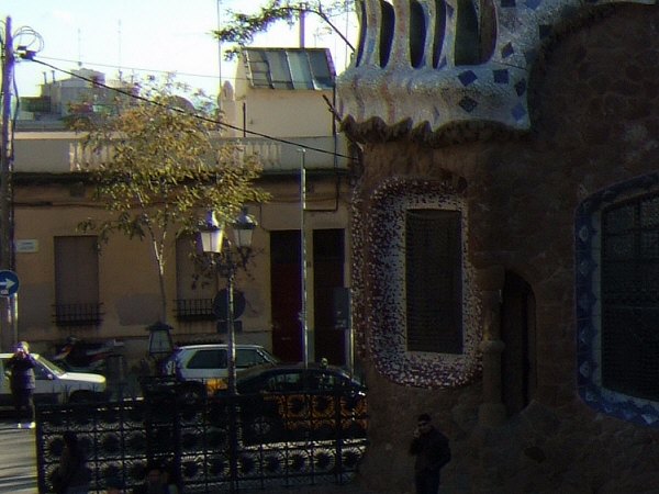 エスパーニャSPAINカタルーニャ地方・バルセロナ市街地の風景世界遺産世界文化遺産Parc Guell グエル公園
