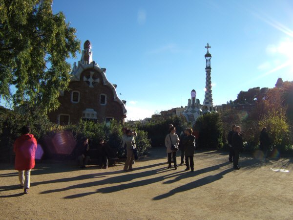 エスパーニャSPAINカタルーニャ地方・バルセロナ市街地の風景世界遺産世界文化遺産Parc Guell グエル公園