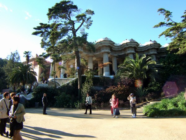 エスパーニャSPAINカタルーニャ地方・バルセロナ市街地の風景世界遺産世界文化遺産Parc Guell グエル公園