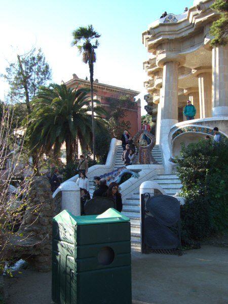 エスパーニャSPAINカタルーニャ地方・バルセロナ市街地の風景世界遺産世界文化遺産Parc Guell グエル公園