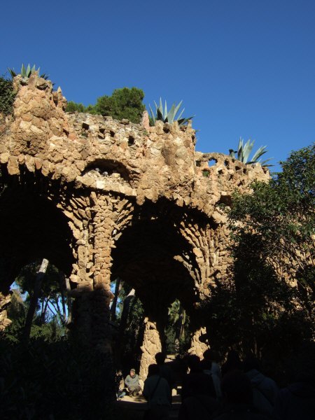 エスパーニャSPAINカタルーニャ地方・バルセロナ市街地の風景世界遺産世界文化遺産Parc Guell グエル公園