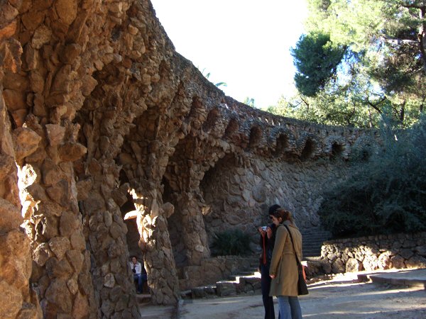 エスパーニャSPAINカタルーニャ地方・バルセロナ市街地の風景世界遺産世界文化遺産Parc Guell グエル公園