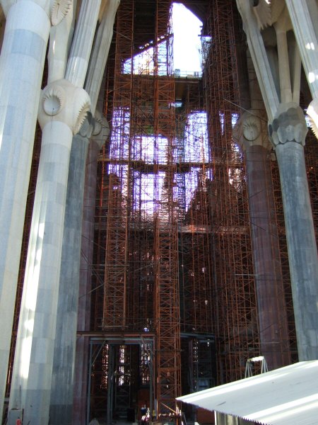 エスパーニャSPAINカタルーニャ地方・バルセロナ市街地の風景サグラダ・ファミリア(聖家族教会)サクラダファミリアtemplo de la Sagrada Familiaアントニ・ガウディ